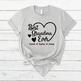 Lofaris Best Grandma Ever Custom Mothers Day Gift T-Shirt